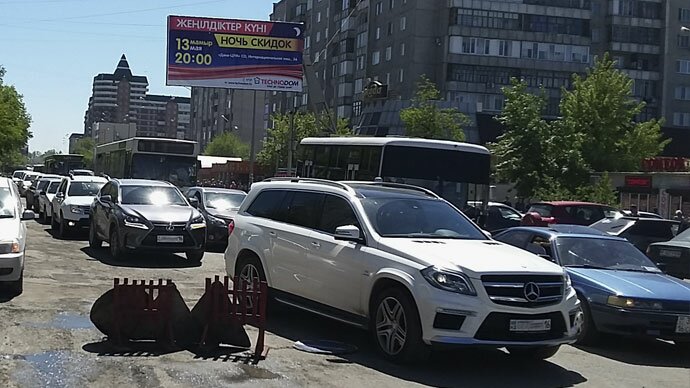 Пробки в городе Семей